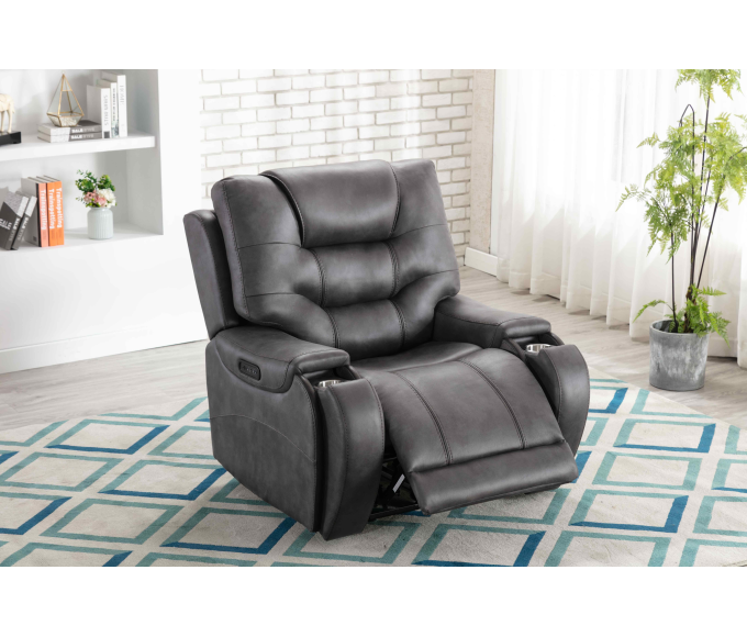 Mustang Manual Reclining Chair - Dark Grey 